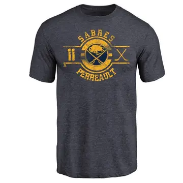 Men's Gilbert Perreault Buffalo Sabres Insignia Tri-Blend T-Shirt - Navy