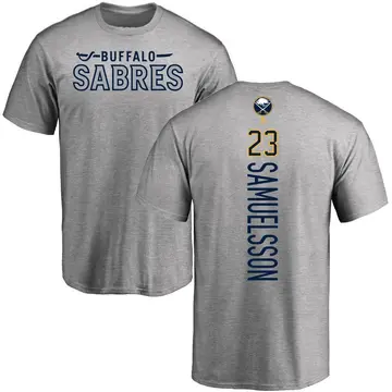 Men's Mattias Samuelsson Buffalo Sabres Backer T-Shirt - Ash