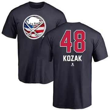 Men's Tyson Kozak Buffalo Sabres Name and Number Banner Wave T-Shirt - Navy