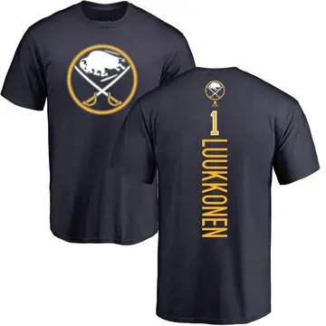 Men's Ukko-Pekka Luukkonen Buffalo Sabres Backer T-Shirt - Navy